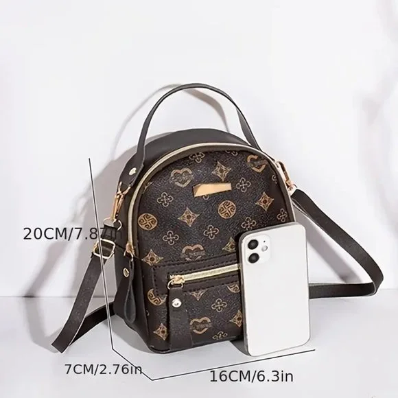 💕NWOT Ladies Mini/Micro Backpack Bookbag Shoulder Bag - Picture 3 of 4